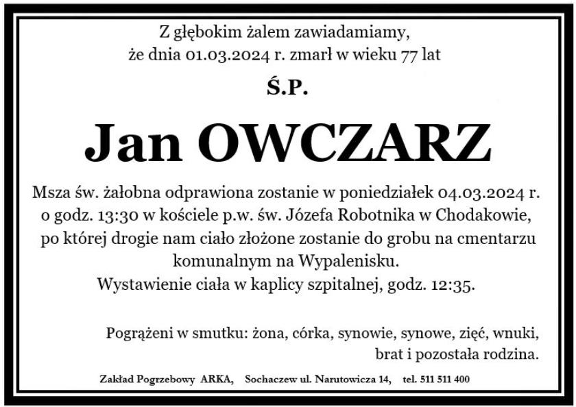 Jan Owczarz