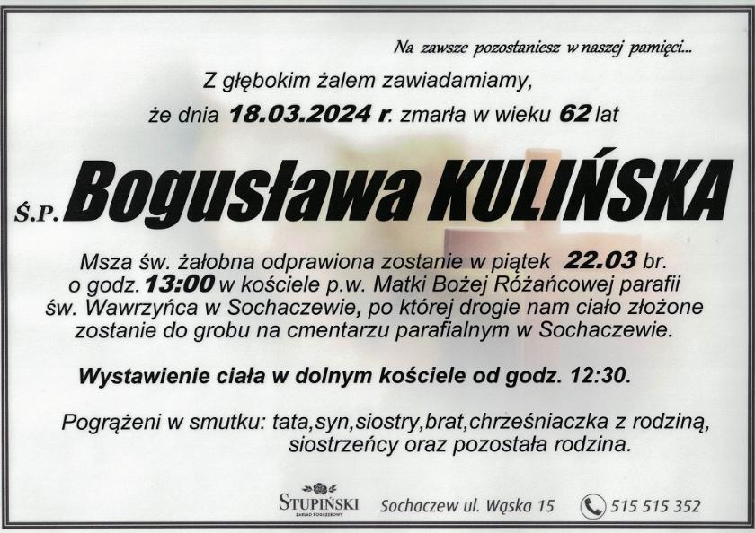 Bogusława Kulińska
