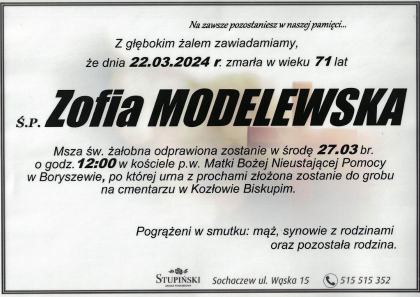 Zofia Modelewska