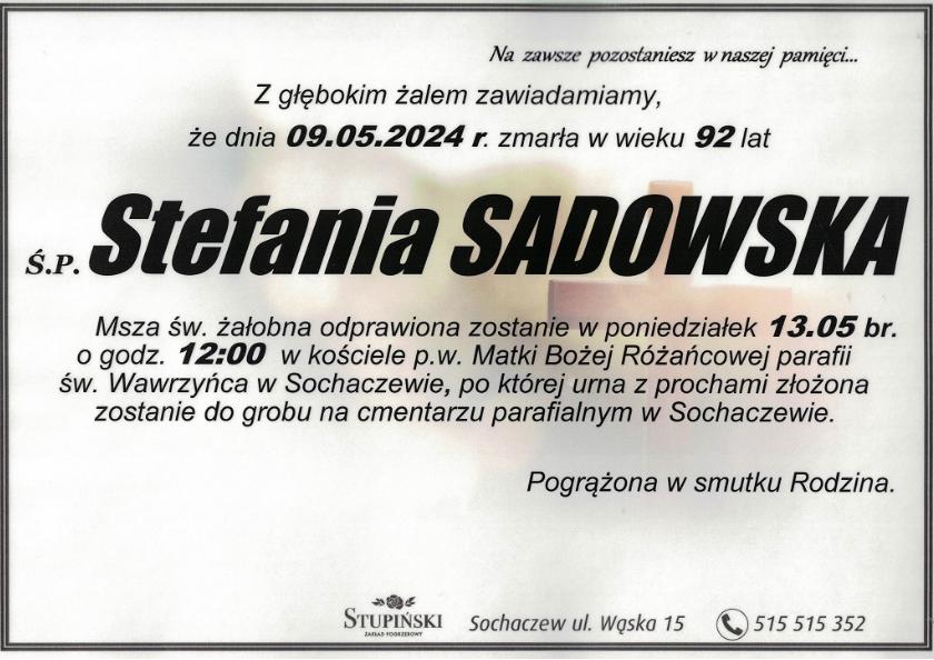 Stefania Sadowska