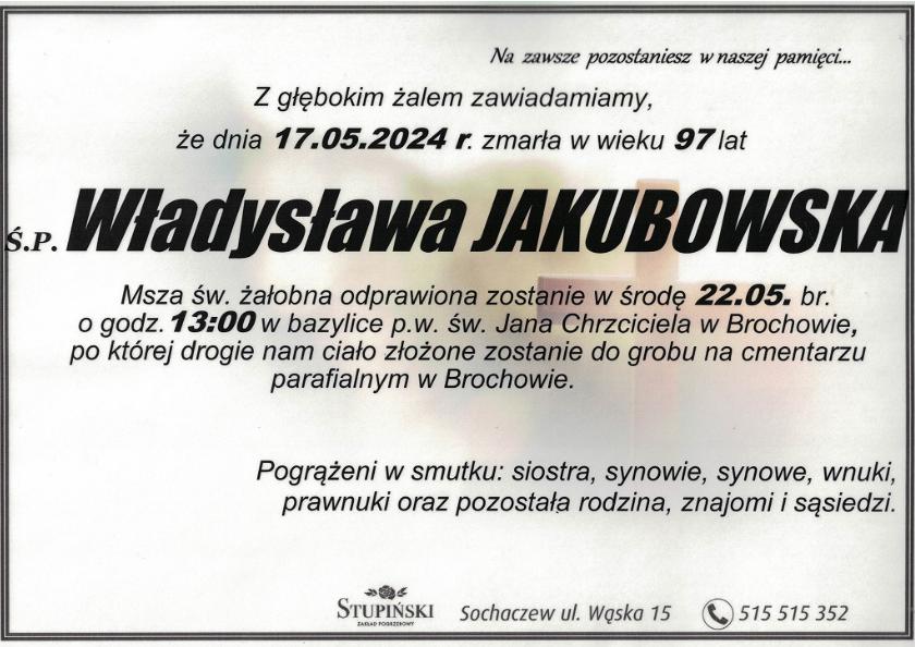 Władysława Jakubowska