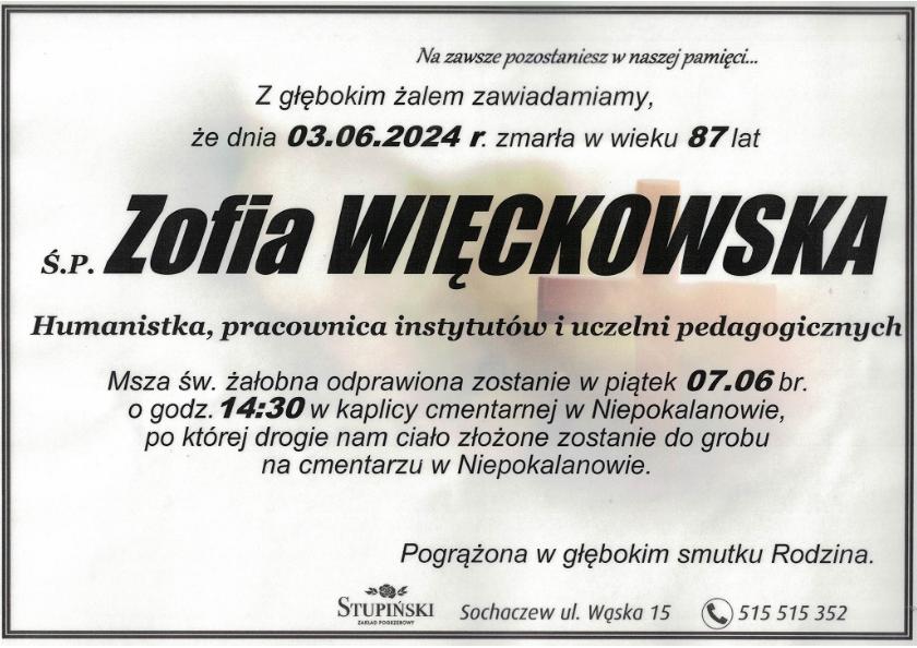 Zofia Więckowska