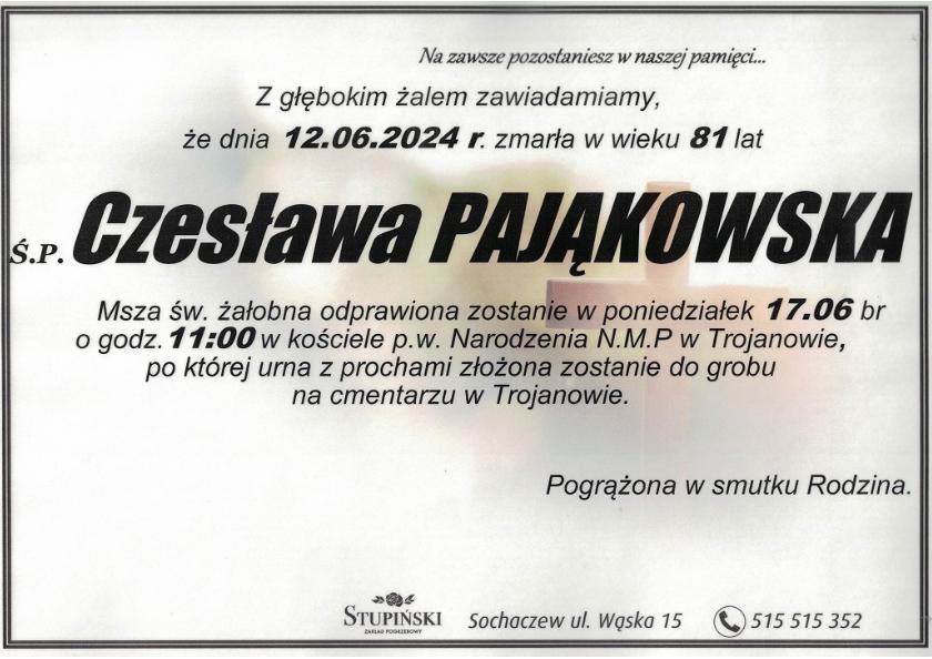Czesława Pająkowska