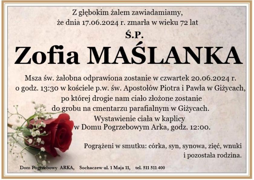 Zofia Maślanka