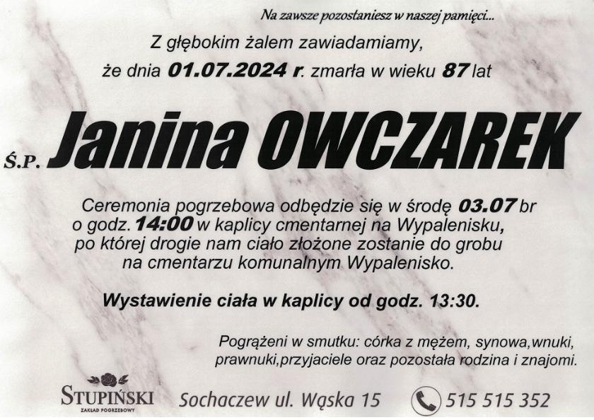 Janina Owczarek
