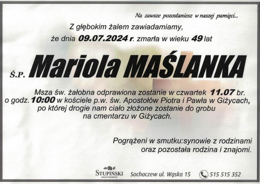 Mariola Maślanka