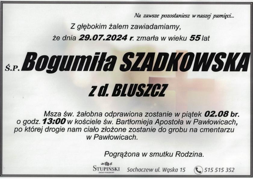 Bogumiła Szadkowska