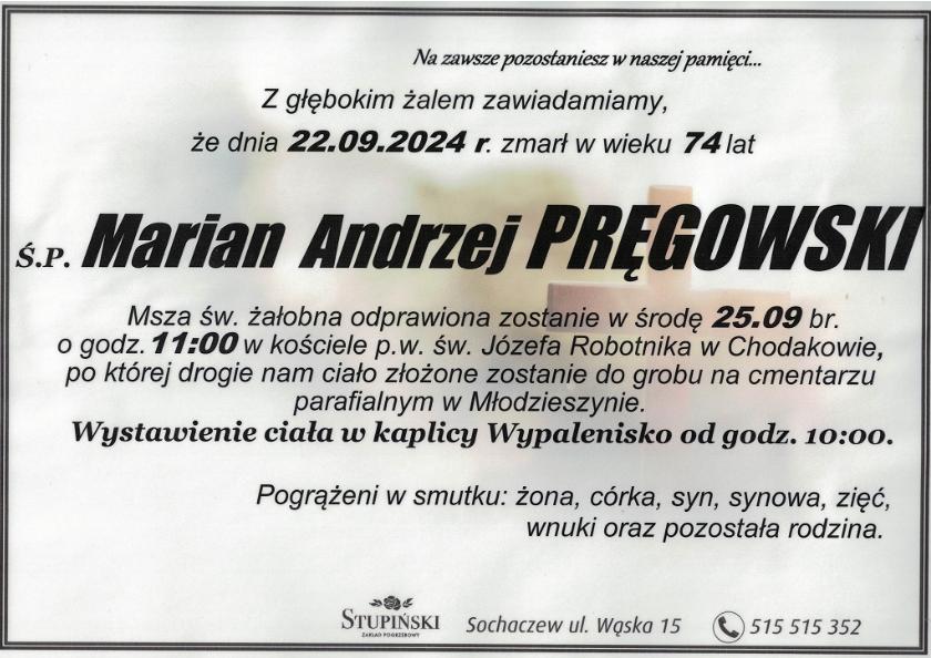 Marian Andrzej Pręgowski