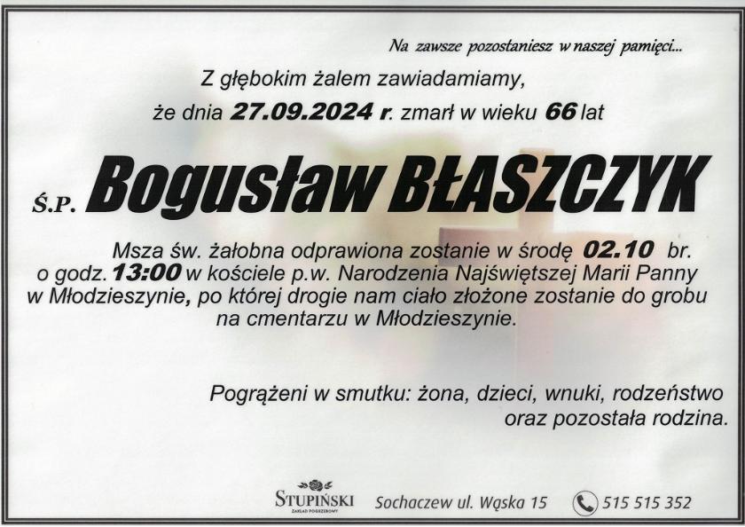 Błaszczyk Bogusław