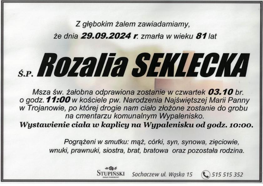 Rozalia Seklecka