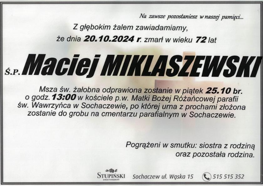 Maciej Miklaszewski