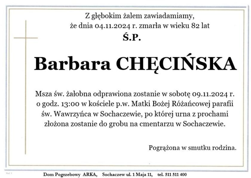 Barbara Chęcińska