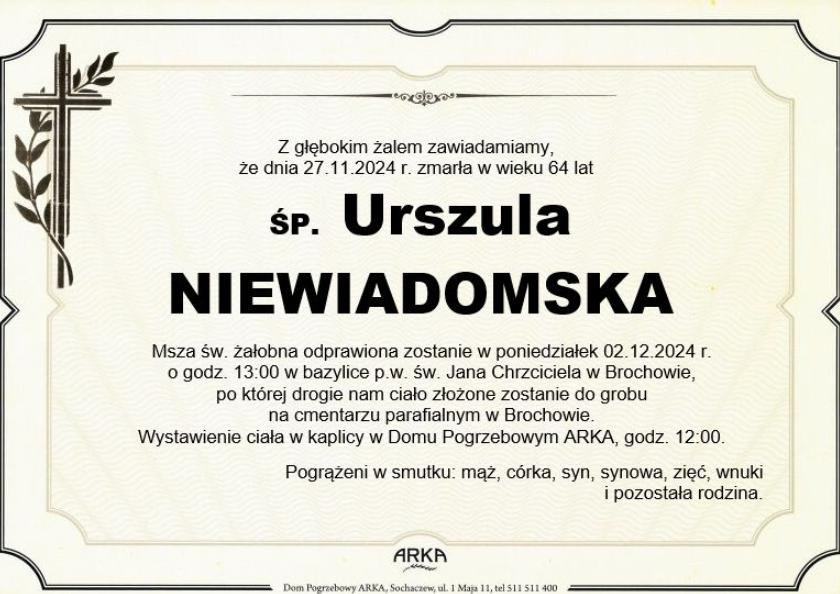 Urszula Nieiadomska
