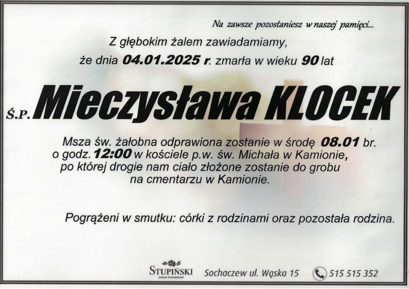 Mieczysława Klocek