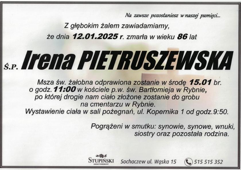 Irena Pietruszewska