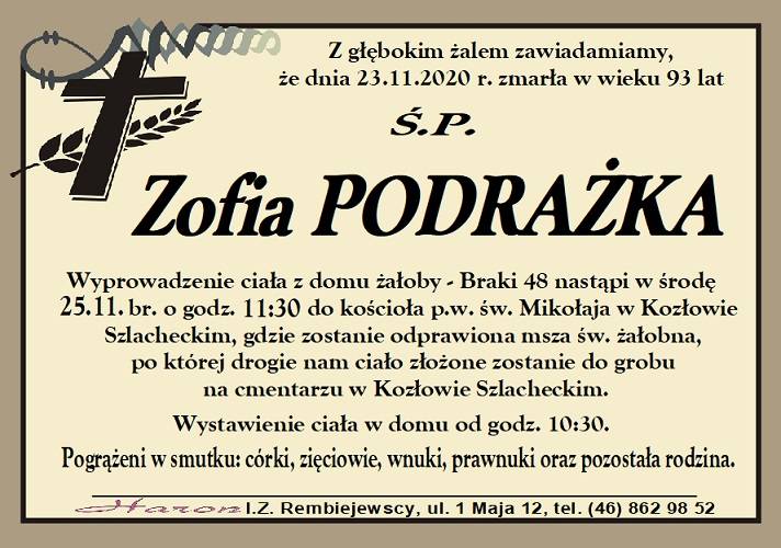 Zofia Podrażka 