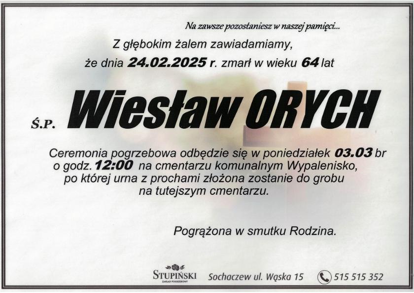 Wiesław Orych