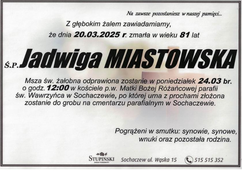 Jadwiga Miastowska