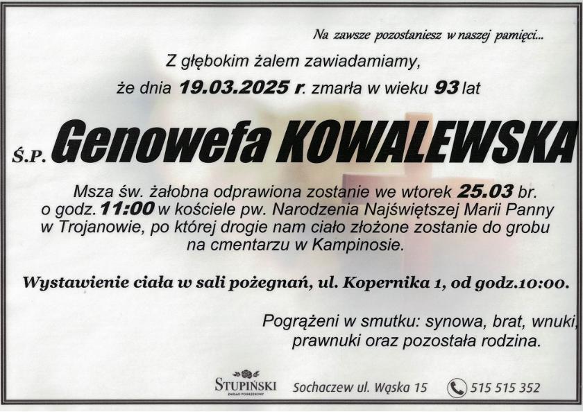 Genowefa Kowalewska