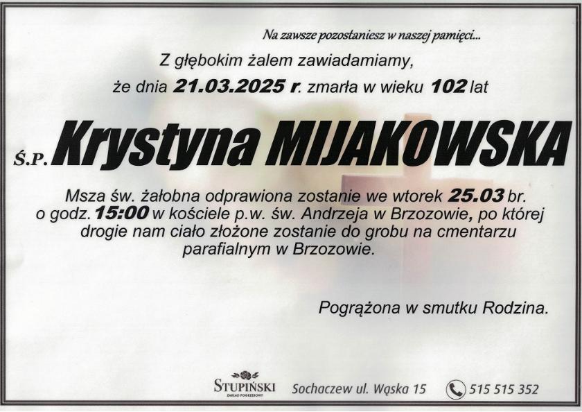Mijakowska Krystyna