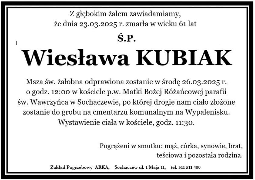 Wiesława Kubiak