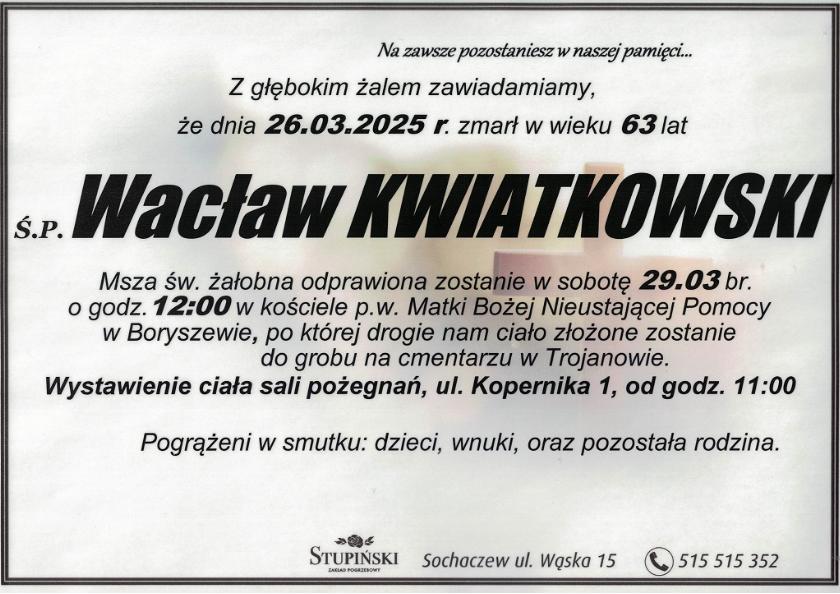 Kwiatkowski Wacław