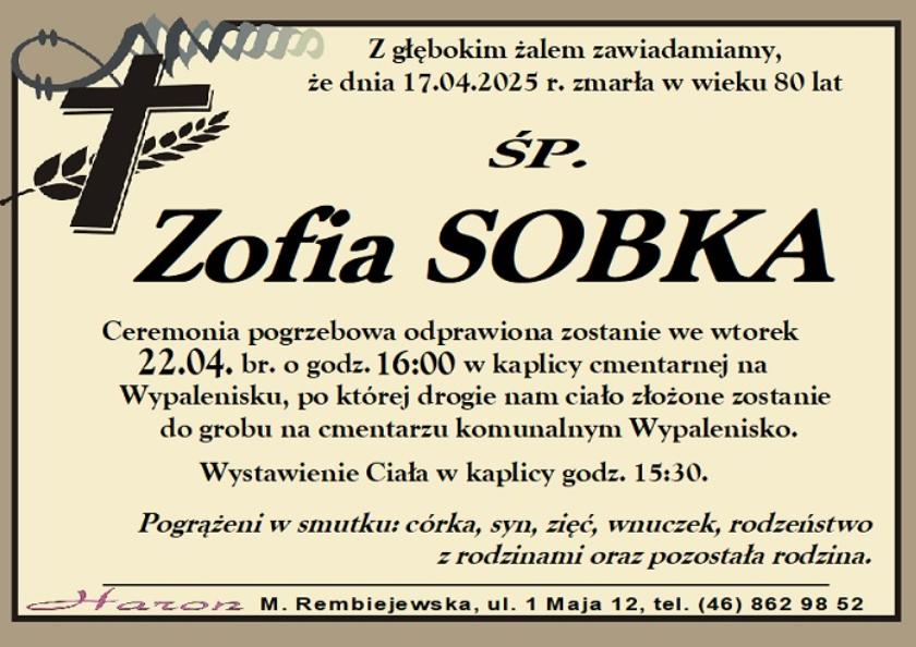 Zofia  Sobka 