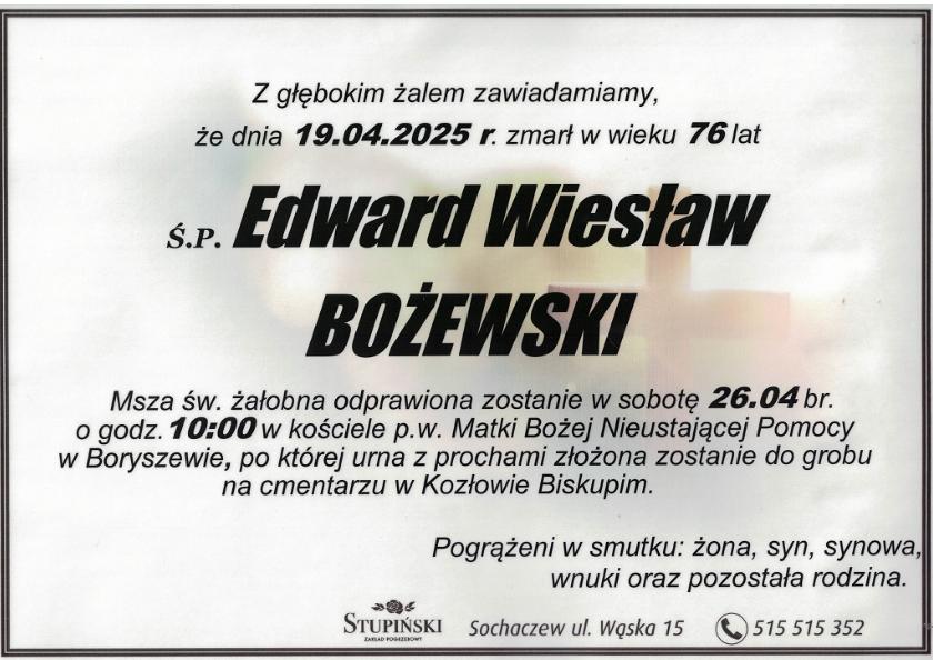 Edward Wiesław Bożewski