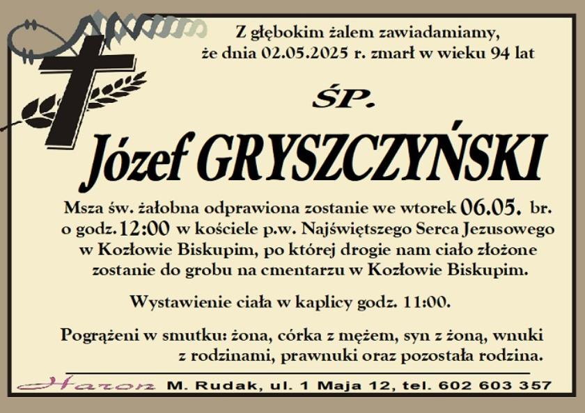 Józef  Gryszczyński 
