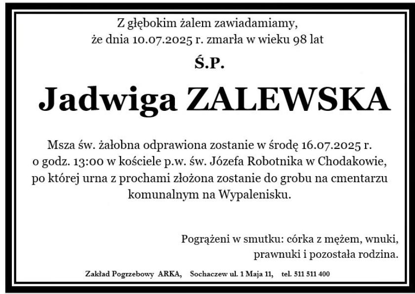 Jadwiga Zalewska