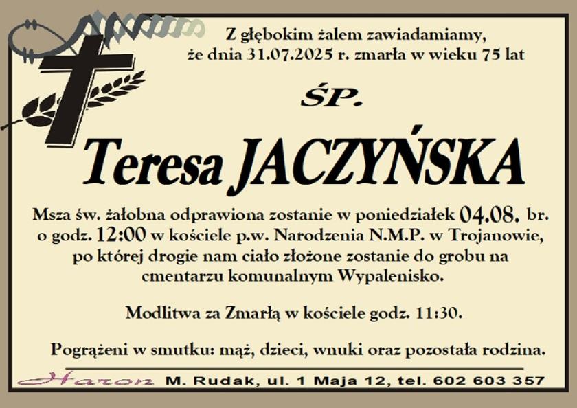 Teresa  Jaczyńska 