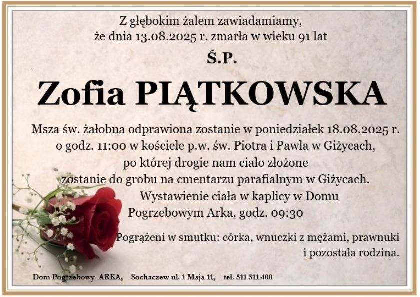 Zofia Piatkowska