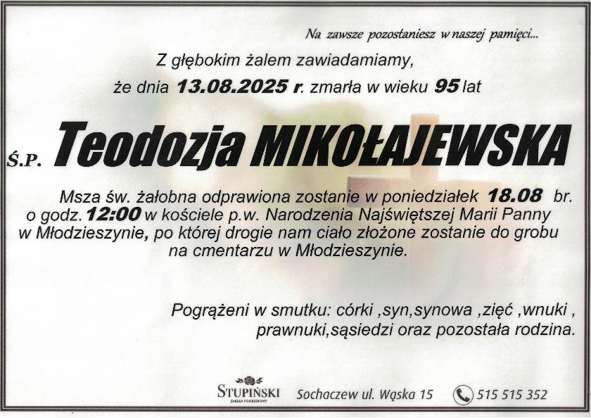 Teodozja Mikołajewska