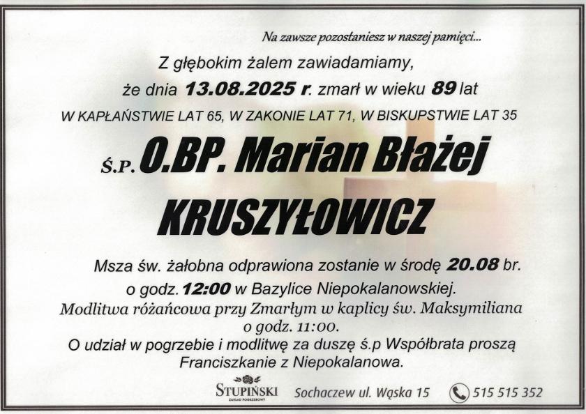 Marian Błażej Kruszyłowicz