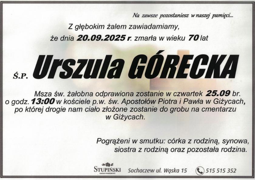Urszula Górecka