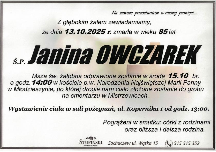 Janina Owczarek
