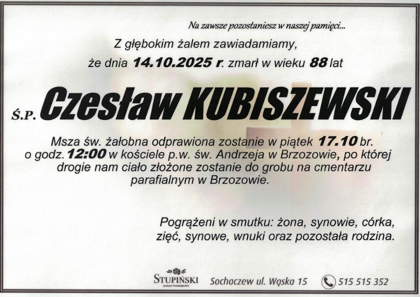 Czesław Kubiszewski