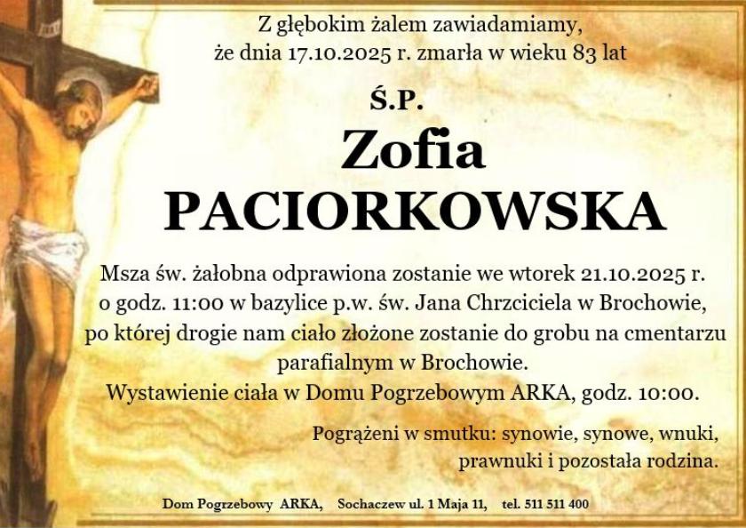 Zofia Paciorkowskia