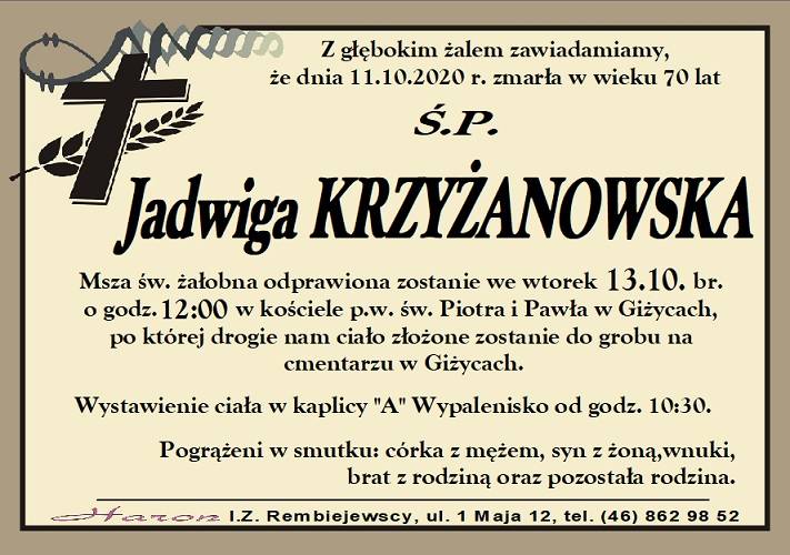 Jadwiga Krzyżanowska 