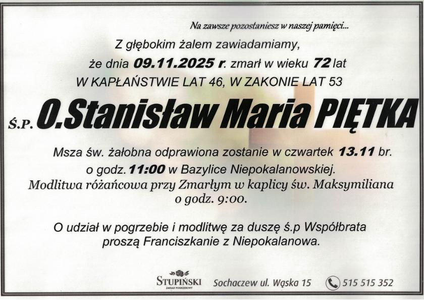 O. Stanisław Maria Piętka