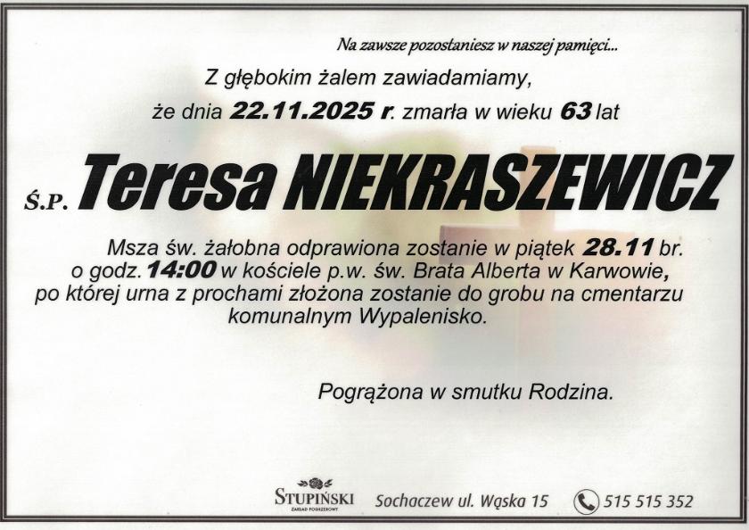 Teresa Niekraszewicz