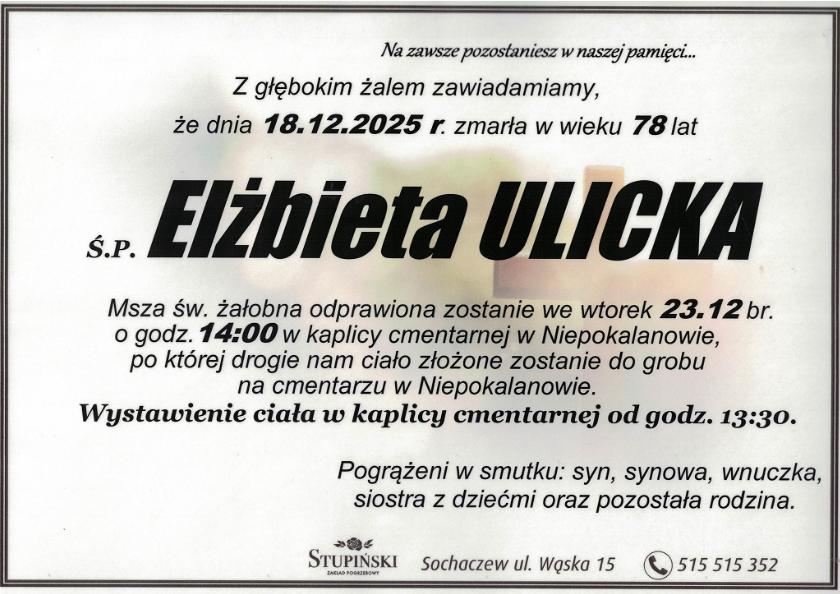 Elżbieta Ulicka