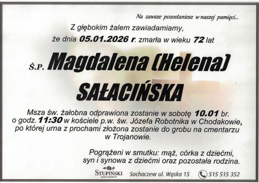 Magdalena (Helena) Sałacińska