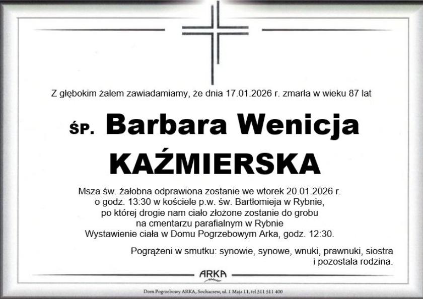 Barbara Wenicja Kaźmierska