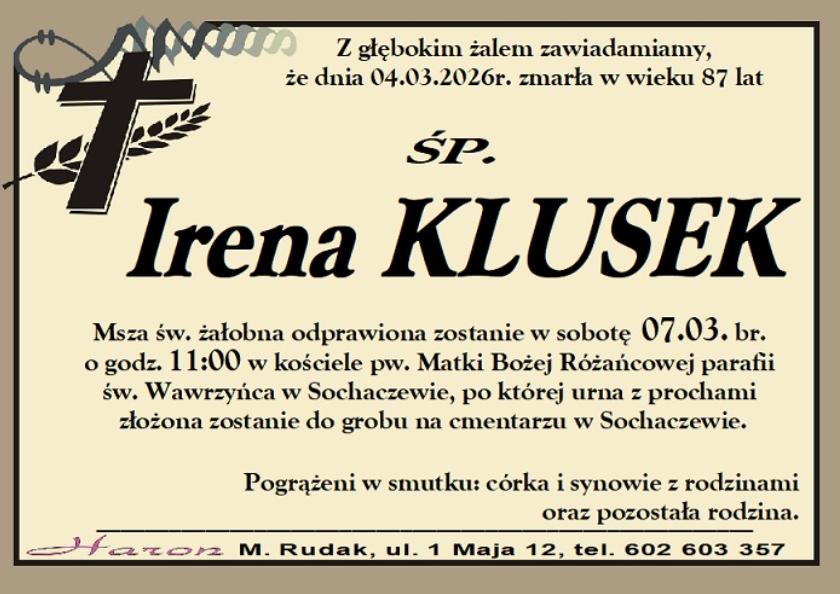 Irena  Klusek 