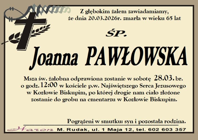 Joanna  Pawłowska 
