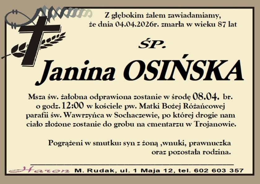 Janina Osińska 