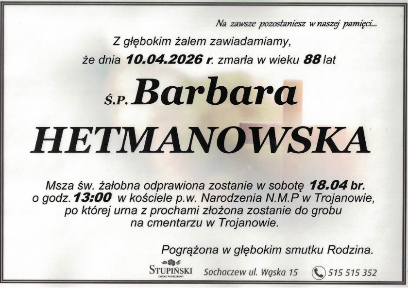 Barbara Hetmanowska