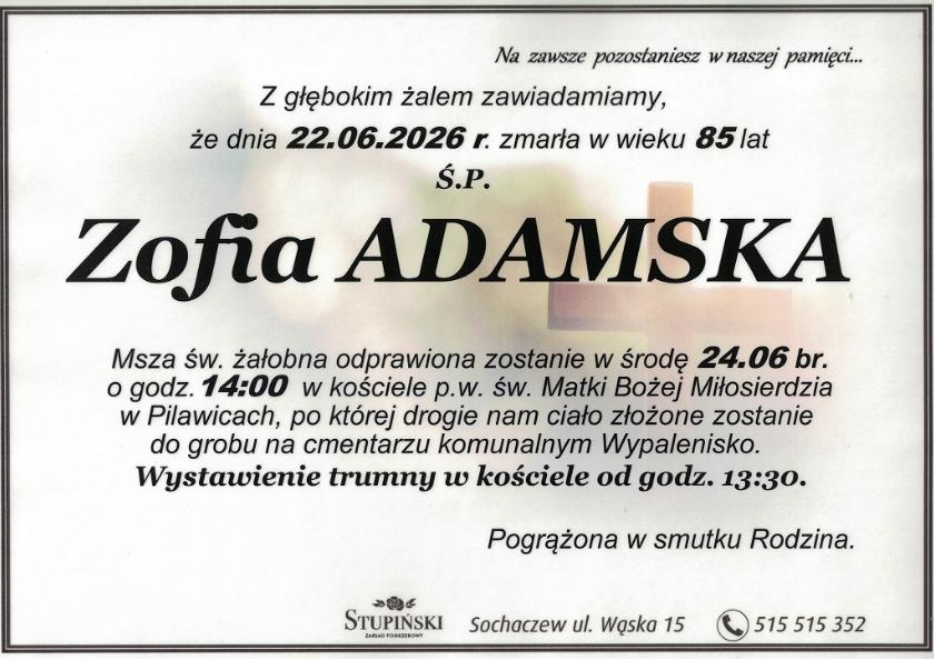 Zofia Adamska