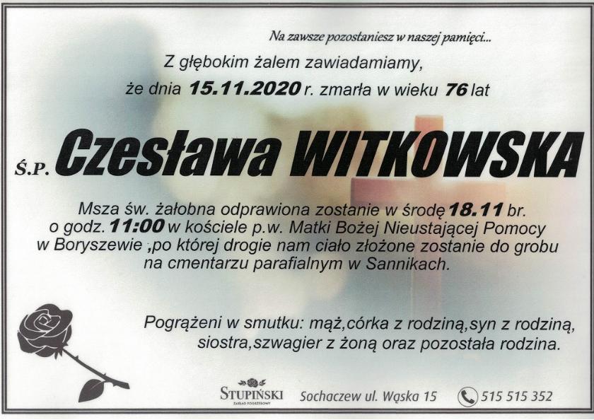Czesława Witkowska